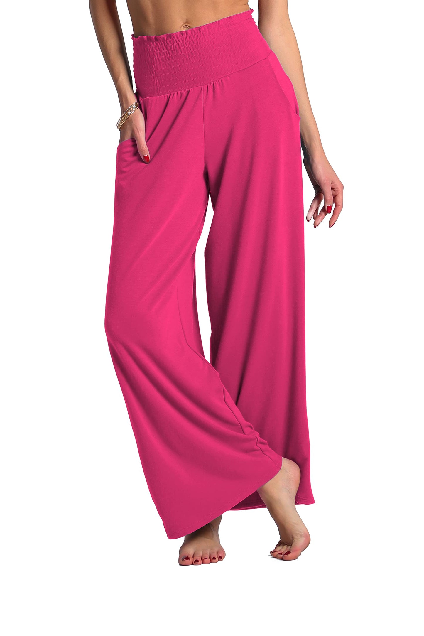 Pleated Wide Leg Pants