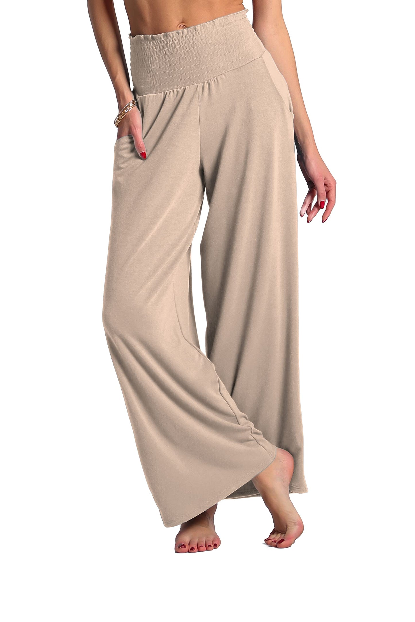 Pleated Wide Leg Pants